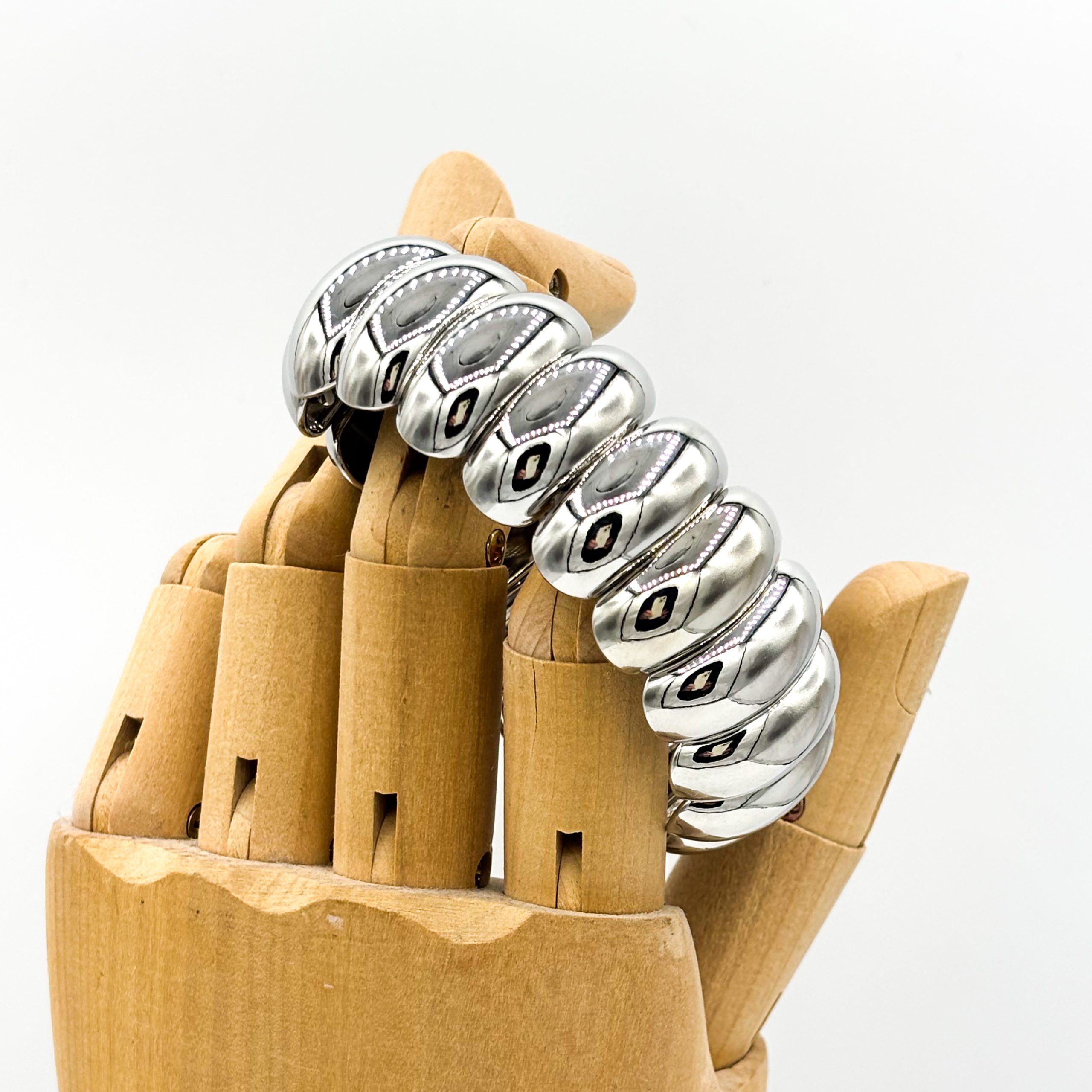 zilverkleurige armband - Afbeelding 2