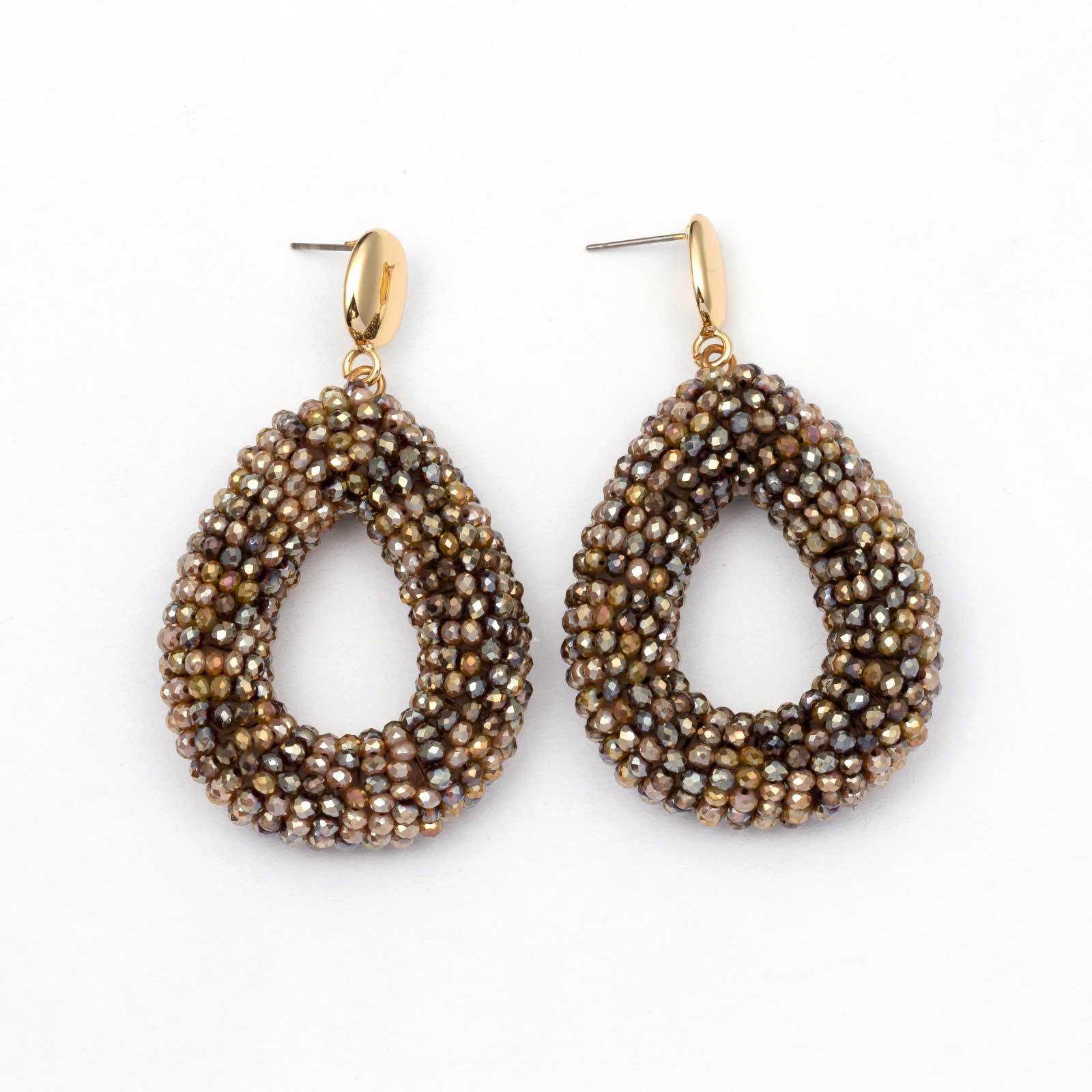 oorbel met kraaltjes