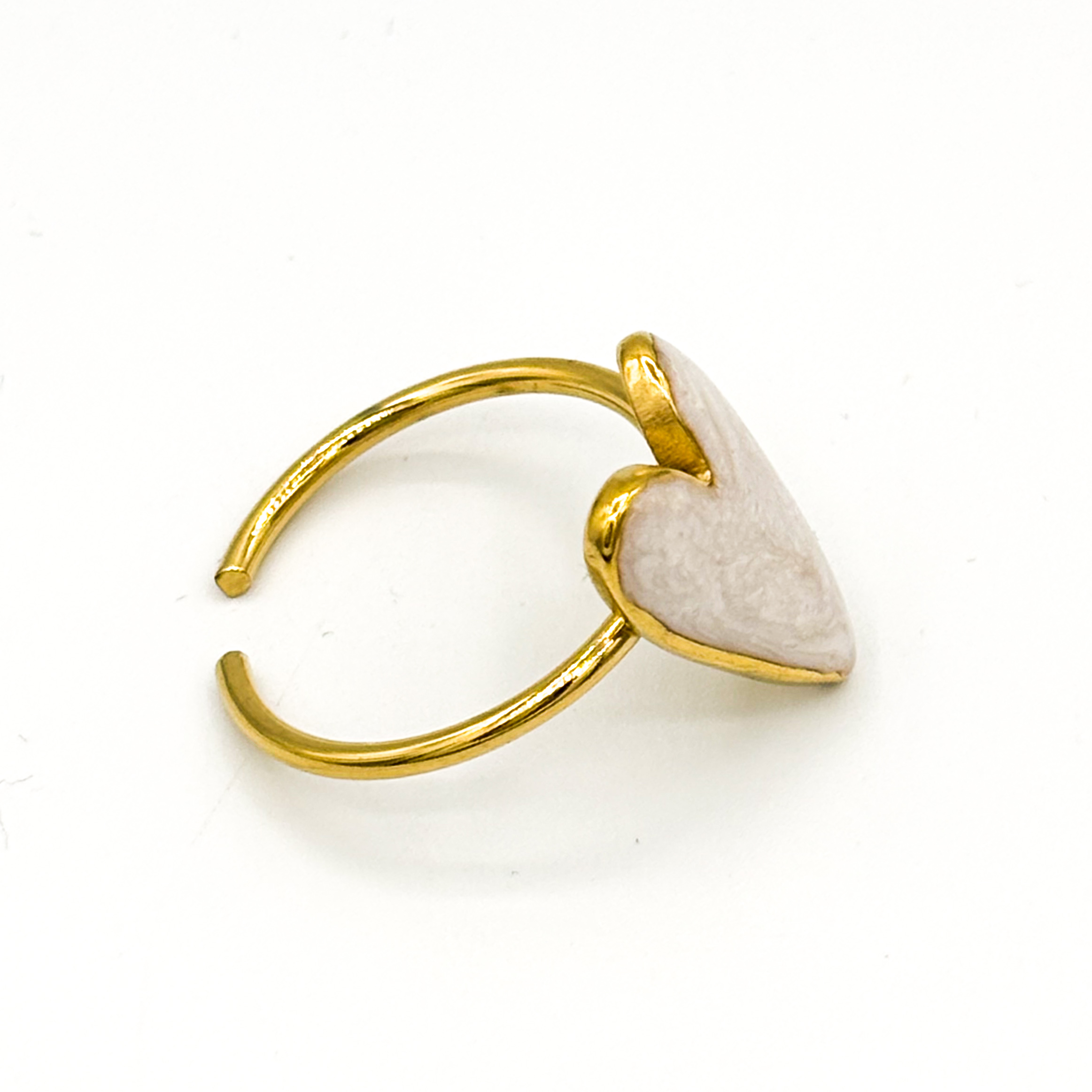 Ring met enamel hart - Afbeelding 3