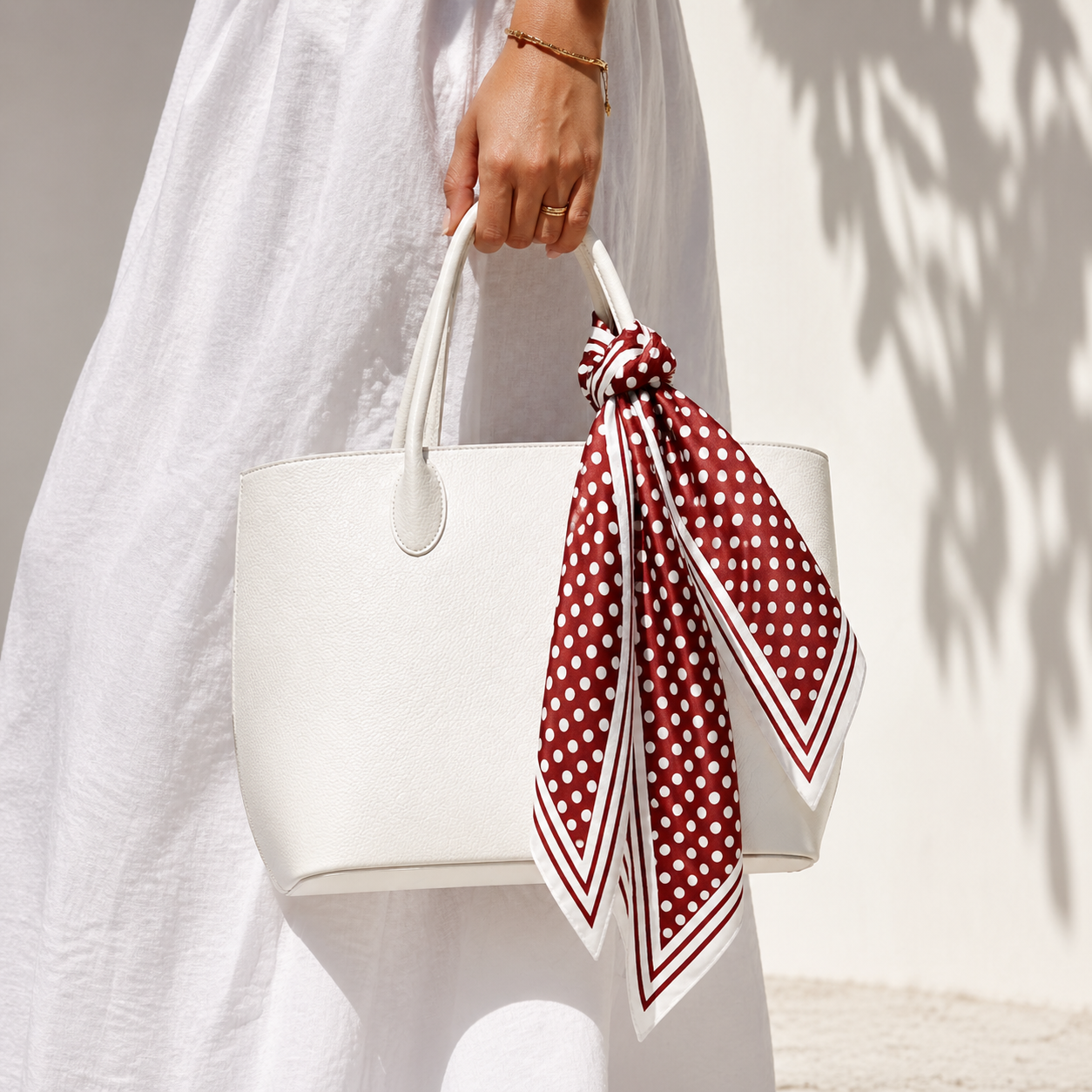 Sjaal met stippen dames – trendy fashion sjaal - Afbeelding 3