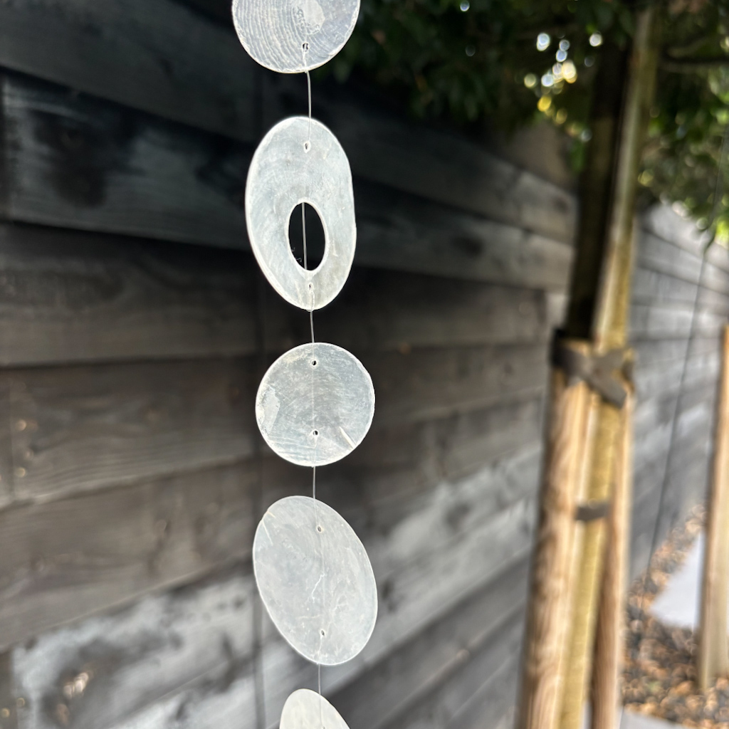 Schelpenslinger Capiz wit - Afbeelding 2